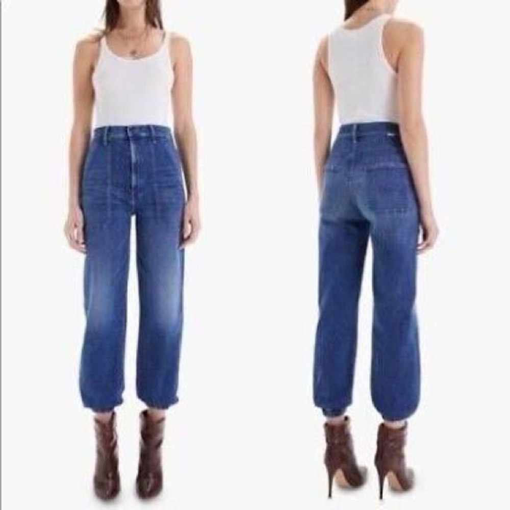 Mother Denim - The Wrapper Patch Springy Ankle Jeans